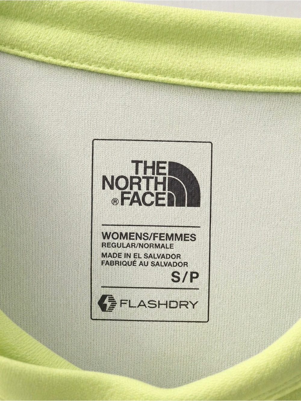 The North Face Hooded Long Sleeve Top - Pale Lime Green - Picture 3 of 3